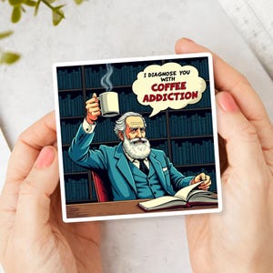 Adesivo di psicologia / Barzelletta divertente / Sigmund Freud / Tua mamma / Sei opzioni di colore / Adesivo per laptop per studenti, insegnanti, docenti, terapisti