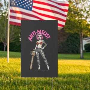Resist Fascism Anti Trump Yard Sign, Yard Signs for Social Justice, Anti Trump Political Statement, Resist Fascism, Activist Sign, Democracy