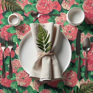 Hydrangea Flower Tablecloth, Floral Tablecloth, Cottage Core,Printed Table Linens,Housewarming Gift,Kitchen Dining Decor, flowers, spring