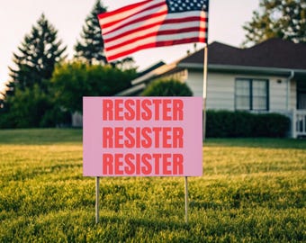 Community is Resistance Yard Sign, LGBTQ Rights Activism, Social Justice Garden Flag, Inclusion, Women's Rights, RBG, Planned Parenthood