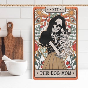 Dog Mom Gift, Dog Lover Kitchen Towel, Rockin The Dog Mom Life, Dog Lover Gift, Housewarming Gift, Flour Sack Towel, Waffle Weave Towel