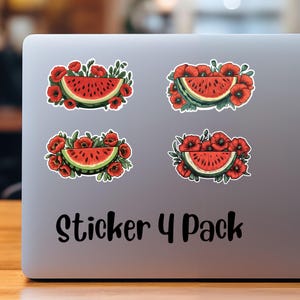 Free Palästina Sticker Blatt, Save Gaza, Schöne Palästinensische Aufkleber, Wassermelonen- und Mohnblumen-Aufkleberblätter, Free Palestine, Arabisch