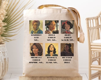 Zwarte Maand van de Geschiedenis Draagtas | Rosa-parken | Zwarte meisjesmagie | Bedankt cadeau voor Doula | Zwarte levens zijn belangrijk | Harriet Tubman | Zwarte vrouwen