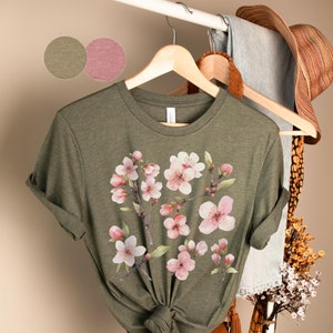Cherry Blossom Shirt | Japanese Shirt | Cherry Tee | Kanji T-Shirt | Hello Spring Shirt | Japanese Aesthetic | Gift For Her | Wildflower