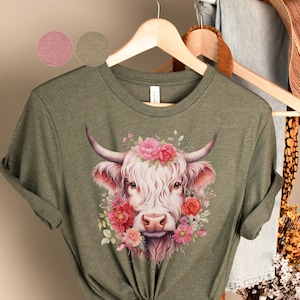 Highland Cow T-Shirt | Highland Cow Shirt | Livestock Tshirt | Cute Farmer T-Shirt | Scottish Cow Shirt | Scottish Highland Cow T, Farm Life