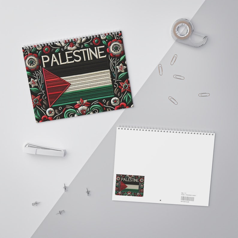 Palestine Wall Calendar, Free Palestine, 2024 Hanging Calendar, Gift