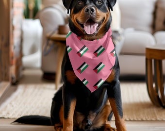 Palestinian Flag Pet Bandana Collar: Palestine Scarf for Dogs & Cats