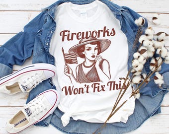 Democracy Is Dying, Fireworks, Fourth of July Protest Shirt, Distress Flag, Political Independence Day Apparel, Anti Maga, Liberal Democrat