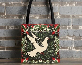 Palestinian Tote Bag | Free Gaza Tote Bag | Human Civil Rights Bag | Canvas Grocery Bag | Palestinian Tatreez |Arabic Tote | Free Palestine