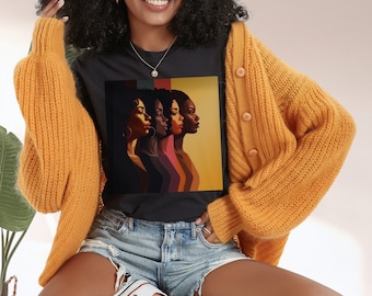 Camiseta Comfort Colors del Mes de la Historia Afroamericana: Empoderamiento en los perfiles