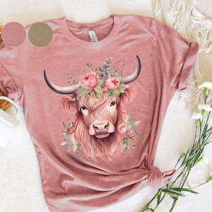 Highland Cow T-Shirt | Highland Cow Shirt | Livestock Tshirt | Cute Farmer T-Shirt | Scottish Cow Shirt | Scottish Highland Cow T, Farm Life