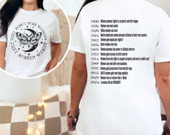 They Didn&#39;T Burn Witches They Burned Women Shirt | Spooky Liberal | Kamala Harris 2024 | Feminist Gift Idea | Girl Power Tee | Witchy Shirt