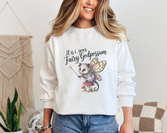 It Is I Your Fairy Godpossum Shirt, Funny Opossum Meme Tee, Gift for Opossum Lover, Cute Animal Shirt, Funny Animal Shirt,Possum,Trash Panda