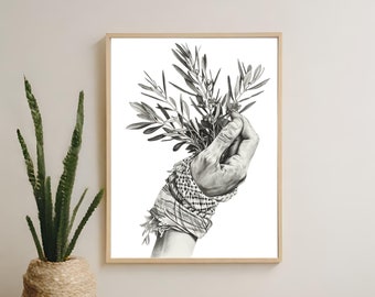 Gratis Palestijnse poster, Palestina poster, poster Gaza Freiheit, vrij Palestina, vrij Gaza, Palestijnse kunst, Palestijnse kunst aan de muur, kunst cadeau