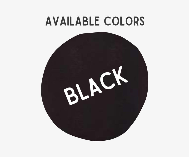 May include: A black circle with the word "BLACK" in white text.
