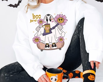 Felpa Boo Jee / Maglione Fantasma di Halloween / Felpa con cappuccio Fantasma di Halloween / Felpa Fantasma Boojee / Camicia Vibes spettrali / Vibrazioni fantasma spettrali