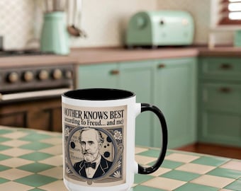 Freud Mug, Humorous Psychology Gift, Funny Psychologist Mug, Unique Therapy Cup, Gift for Psychology Lovers, Funny Freud Gift,Therapist Gift