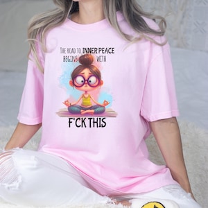 Inner Peace Begins Shirt, With Four Words Sweatshirt, Hilarious Joke, Shirt With Sayings, Funny Gifts For Her, Funny Shirt, Best Friend