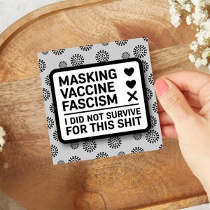 Anti Fascism Vinyl Sticker, Political Resistance Decal, Waterproof Car Sticker, Human Rights Activism Gift, Laptop, No Kings, Protest Decal