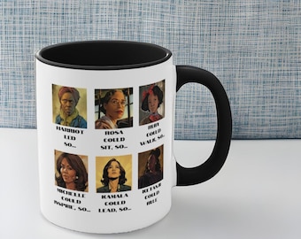 Taza del Mes de la Historia Afroamericana: Diseño de cómic de Heroínas de la Historia