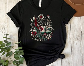 Camiseta "Apoyo a Palestina", camiseta con la bandera palestina, camiseta "Apoyo a Palestina", apoyo a Palestina, Palestina libre, regalo de Eid para apoyar a Gaza
