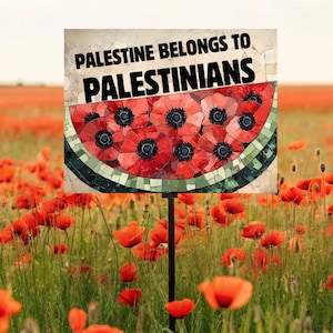 Save Palestine Yard Sign, Palestine Yard Sign | Palestinian Lives | Readable From Both Sides | Free Palestine Sign | Save Gaza