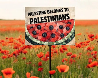 Save Palestine Yard Sign, Palestine Yard Sign | Palestinian Lives | Readable From Both Sides | Free Palestine Sign | Save Gaza