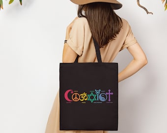 Bolsa de la Paz / Bolsa de la Convivencia / Bolsa de la Tolerancia Religiosa de la Convivencia / Religiosa / Activista del Día de la Tierra / Regalo para Mujer / Derechos Humanos