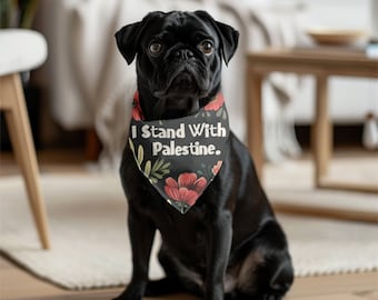 Palestine Scarf For Pets, Palestinian Flag Dog Collar, Pet Bandana Collar, Cat Keffiyeh | Palestinian Keffiyeh, Dog Keffiyeh, Free Palestine