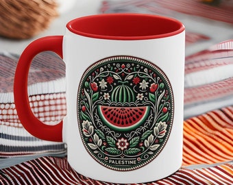 Palestine Coffee Mug | Free Palestine Mug | Palestine Gift Ideas | Palestinian Mug | Gift For Her | 11Oz Coffee Cup | Palestine Coffee Mug