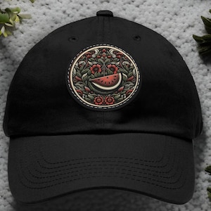 Palestine Flag Hat | Free Palestine | Palestinian Watermelon | Palestine Baseball Cap | Palestinian Beanie | Dad Hat with Leather Patch