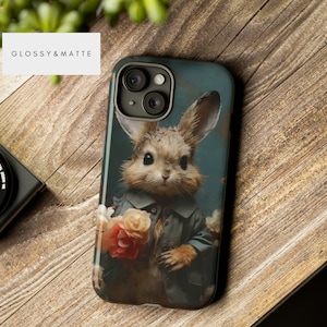 iPhone 13 Phone Case Bunny, Cute Bunny Case, Iphone, Samsung, Google, 14 15 Pro Max, Smartphone Case, Fairycore, Tough Cases, Easter Gift