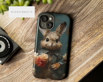 iPhone 13 Phone Case Bunny, Cute Bunny Case, Iphone, Samsung, Google, 14 15 Pro Max, Smartphone Case, Fairycore, Tough Cases, Easter Gift