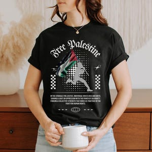 Free Palestine Shirt | Palestinian Keffiyeh Print | Support Palestine | Palästina TShirt | Keffiyeh Shirt | Palestinian Flag, Human Rights