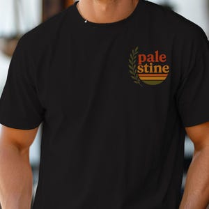 Camiseta Retro Palestine Comfort Colors: Ramo de Oliveira, Camiseta Heritage