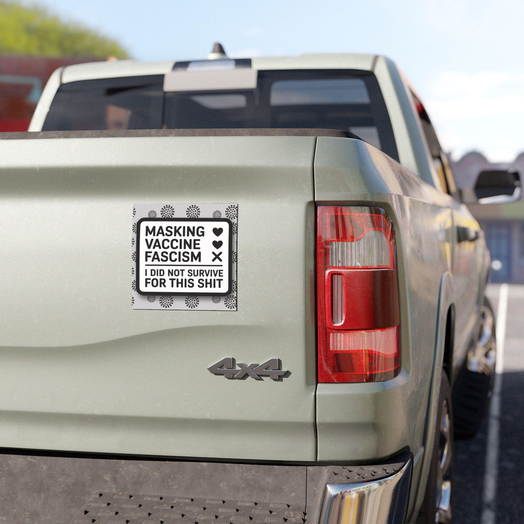 No Kings In America Bumper Magnet, Anti Trump Political Decal, Protect Democracy, Anti Fascism Car Sticker, Vaccine, Gift for Activists