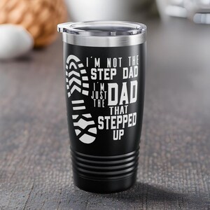 Step Dad Tumbler | Step Dad Gifts | Bonus Dad Gift | Special Gift | Travel Mug | Gift Boxed | Funny Dad Pun | Super Dad | Fathers Day Gifts