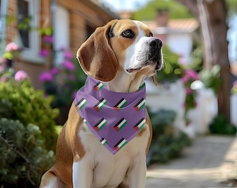 Palestinian Flag Pet Bandana Collar: Palestine Dog Scarf