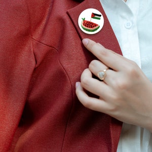 Palestine Button Pin | Free Gaza Pin | Palestine Flag Pin | Watermelon Pin | I Stand With Palestine | Free Palestine Pins Badge