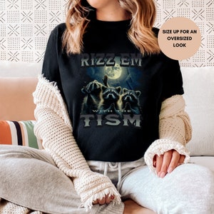 Funny Autism Shirt | Vintage Rizz Em With The Tism | Autism Awareness | Rizz Em With The Tism T-Shirt | Neurodivergent Shirt