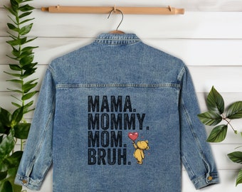 Bruh Formerly Known As Mom Jean Jacket, Sarcastic Shirt Gift, Boy Mom, Bruh Mom Shirt, Cool Meme Shirt | Mothers Day Gift | Gift For Mom