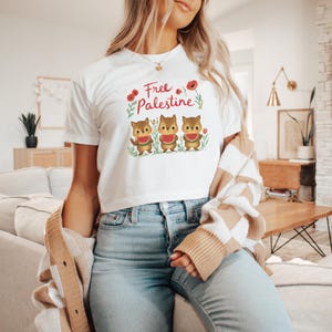 Camiseta corta Palestina para bebé, Oso Palestino, Palestina Libre, Alto el Fuego Ya, La Liberación de Todos los Pueblos está Conectada con Palestina