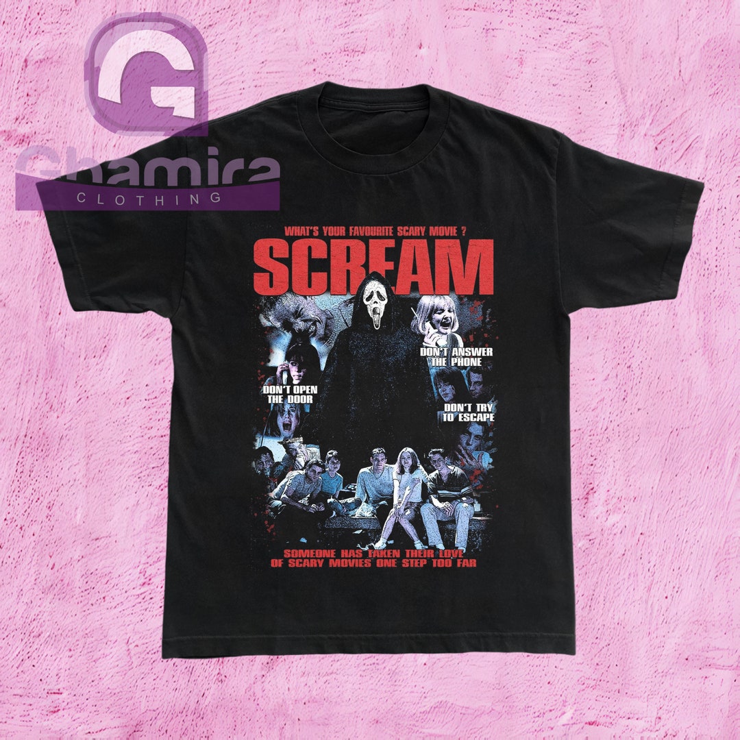 Scream Halloween Movie T Shirt Vintage Horror Movie Shirt Etsy