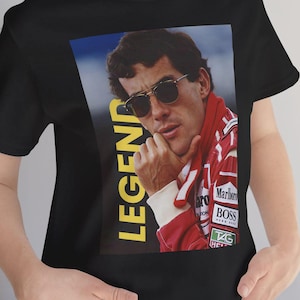 Ayrton Senna LEGEND Tee: Retro Cool Shirt
