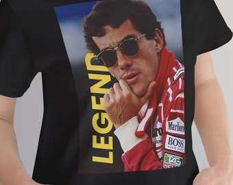 Ayrton Senna Legend Tee: Retro Formula 1 Racing Shirt