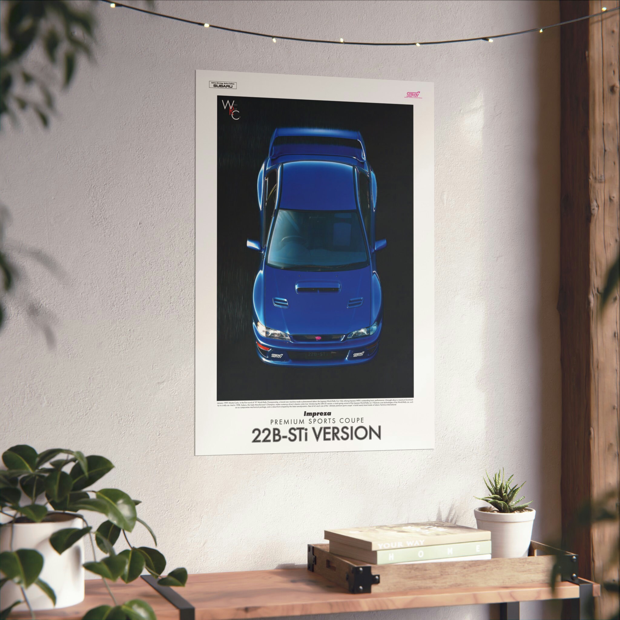 スバル インプレッサ　22B-STi VERSION 　ポスターカタログ Amazon.co.jp: 絵画風 壁紙ポスター （はがせるシール式