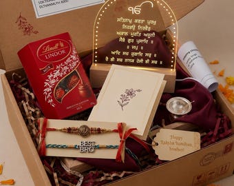 Rakhi Hamper with Mool Mantar LED Lamp
