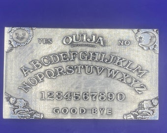Ouija Board Spirit board  Aluminum paperweight laser carved and enameled Tarot witchcraft paranormal psychic (Personalized Option)