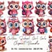 20+ Cute Baby Girl Owl Clipart | Girl Owl | Sticker | PNG | Commercial ...