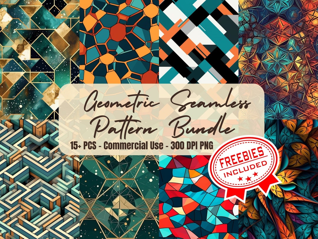 Background Patterns 15+ Abstract Geometric Seamless Patterns Geometric Tshirt Design Print ...